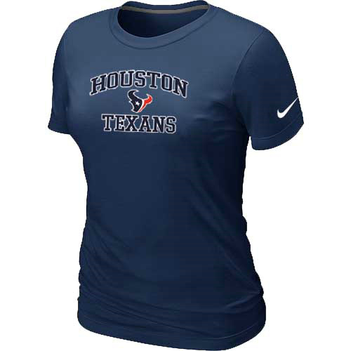 Nike Houston Texans Women's Heart & Soul NFL T-Shirt - Dark Blue